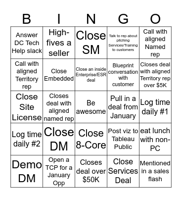 PC EOQ Bingo Card