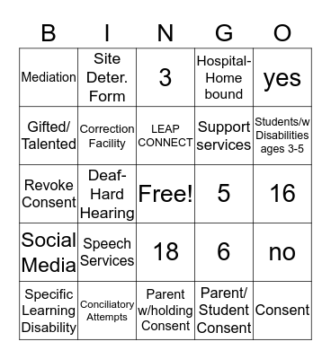 Encourage Group, Bulletin 1530 Sections 117-131 Bingo Card