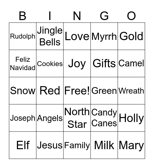 Gwyn Bingo Card