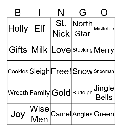 Morley Bingo Card