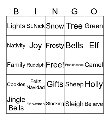 Rowen Engleright Bingo Card