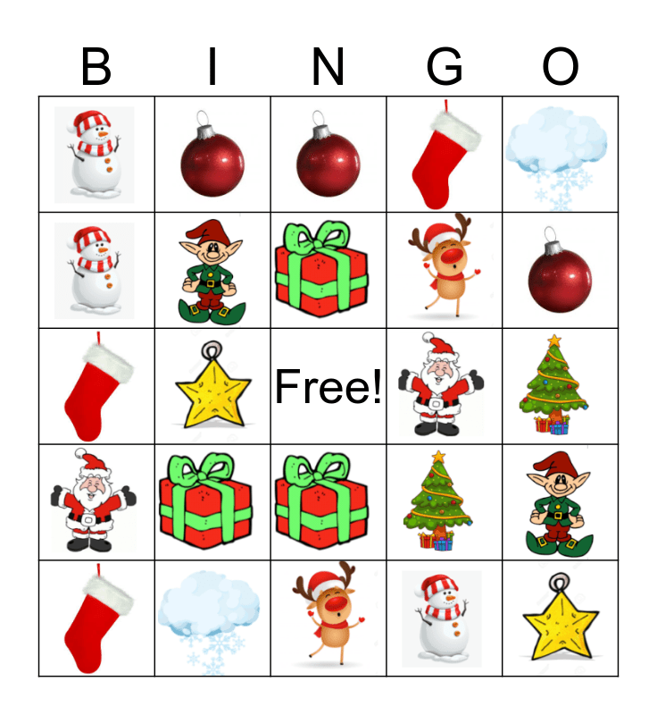 Bingo: Merry Christmas!!! Bingo Card