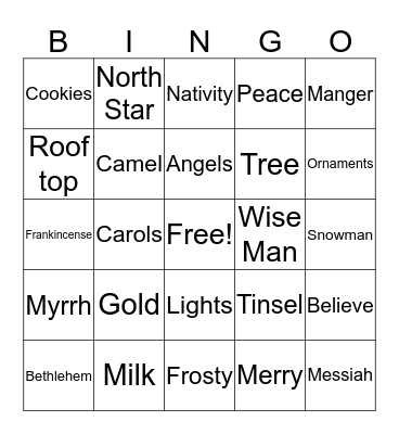 Izzy Farrar Bingo Card