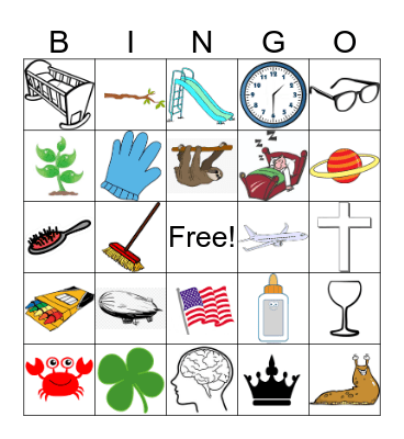 Beginning Blends Bingo Card