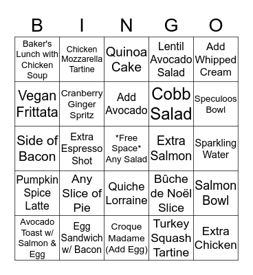 LPQ 141 BINGO Card