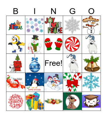 USAO Holiday Party Bingo Card