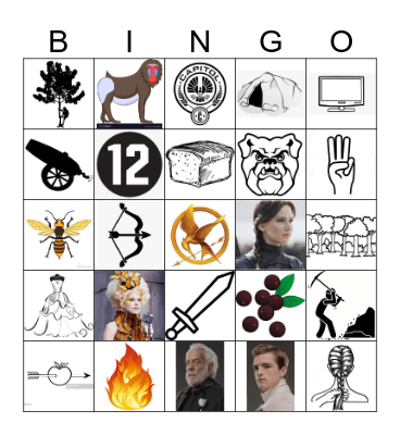 Hunger Games Bingo Card