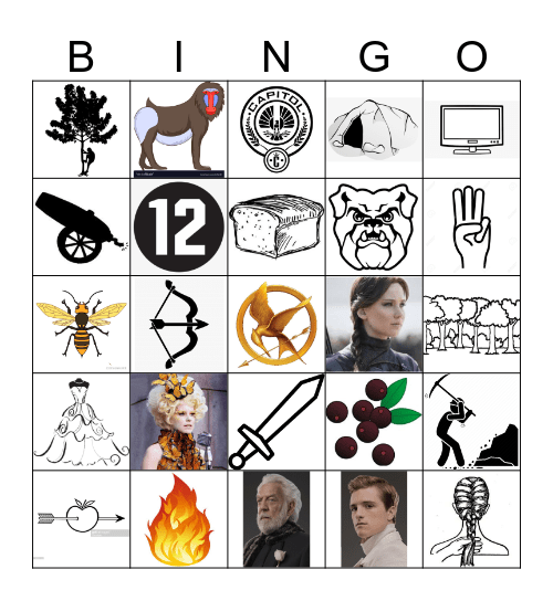 Hunger Games Bingo Card