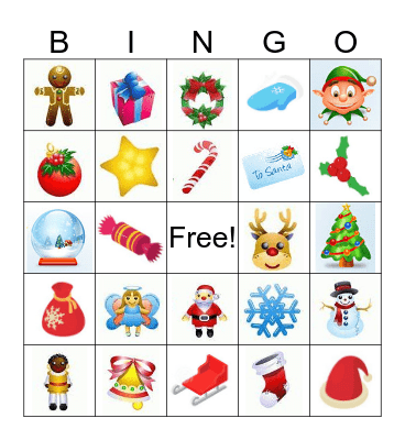 Holiday Bingo Card