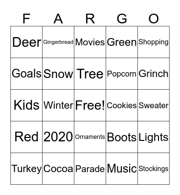 Celebrate Bingo Card