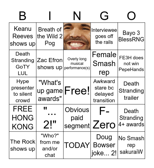 Real Gamers only Bingo Card