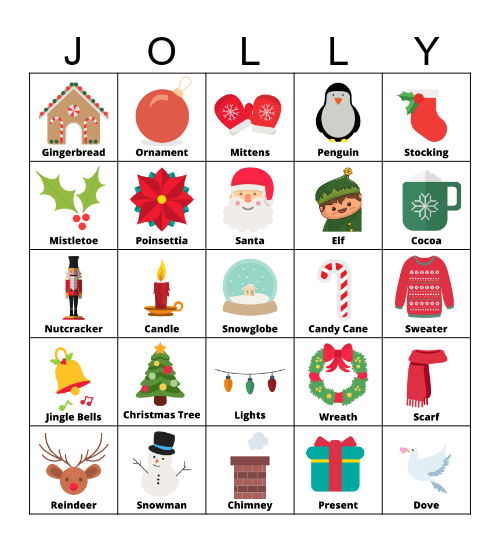 HOLIDAY BINGO Card