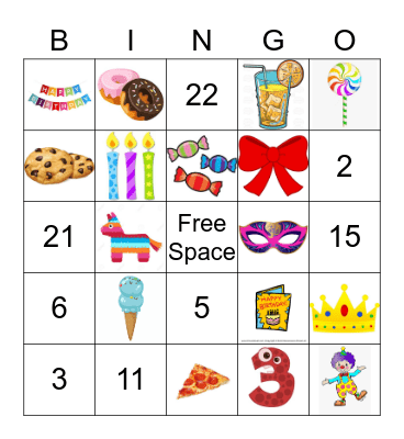 BIRTHDAY BINGO Card