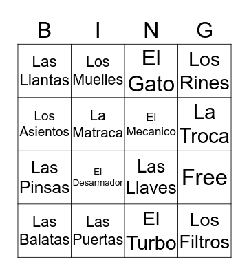 El Graduado Bingo Card