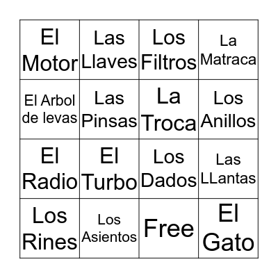 El Graduado Bingo Card