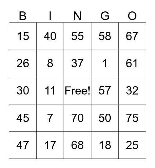 REJOICE BELTRAN Bingo Card