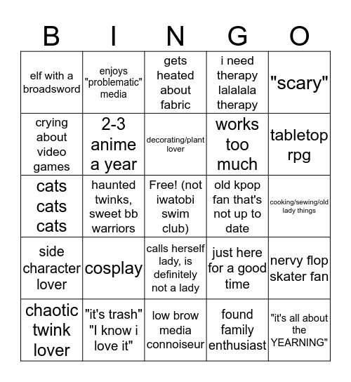 Mäddys Bingo Card