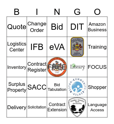 DPMM Bingo Card