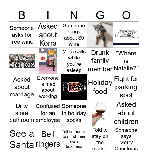 Ryan's Holiday Extravaganza  Bingo Card