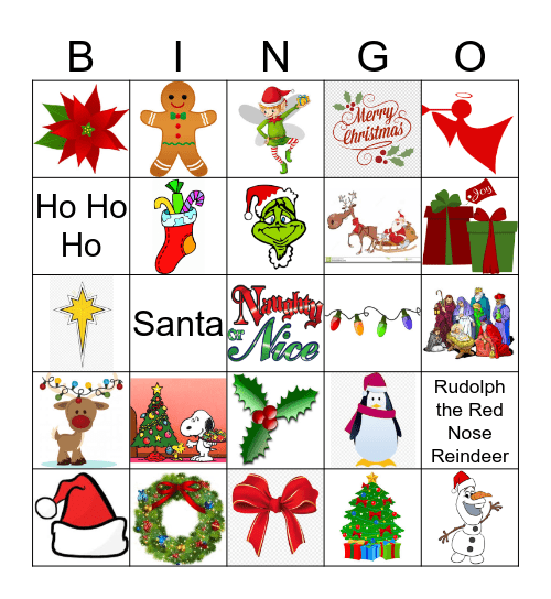 Christmas Bingo Card