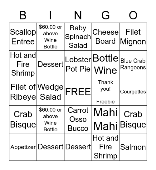 BHI Server Bingo (Grille Room) Bingo Card