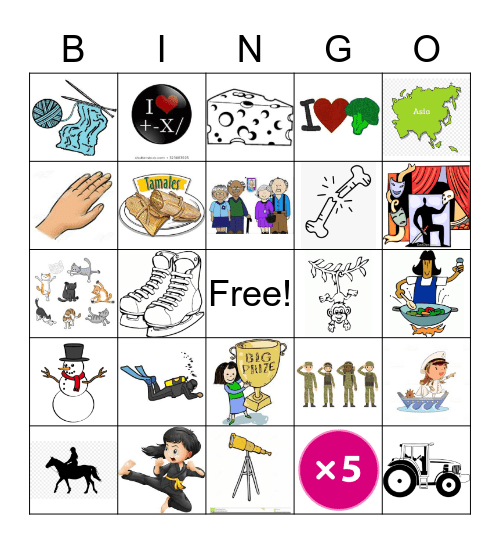 Nuestro Mundo Bingo Card