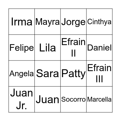 LOTERIA Bingo Card