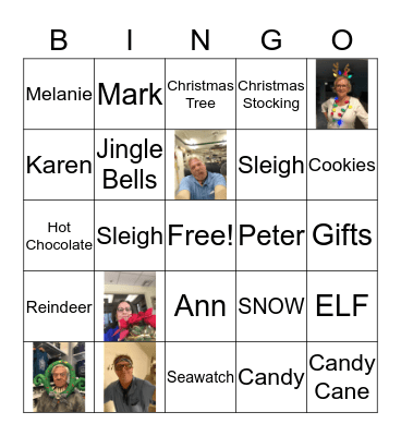 Merry Christmas Bingo Card