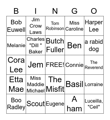 Course Work 2013-2014 Bingo Card