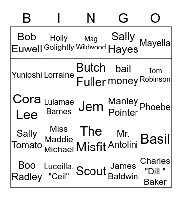 Course Work 2013-2014 Bingo Card