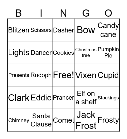 ICQA Bingo Card