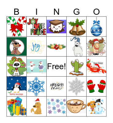 USAO Holiday Party Bingo Card