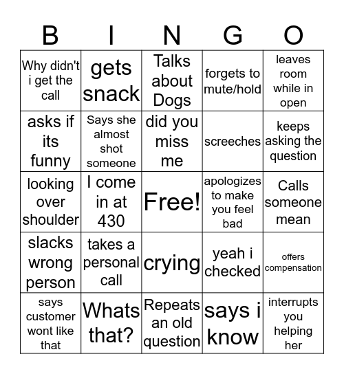 PCB Bingo Card