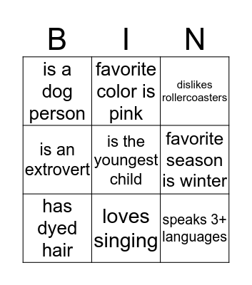 Bingo Card