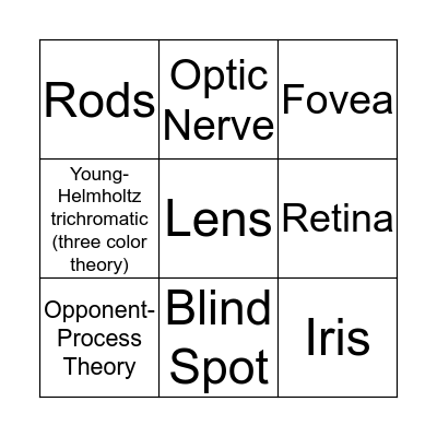 The Vision {Module 18} Bingo Card