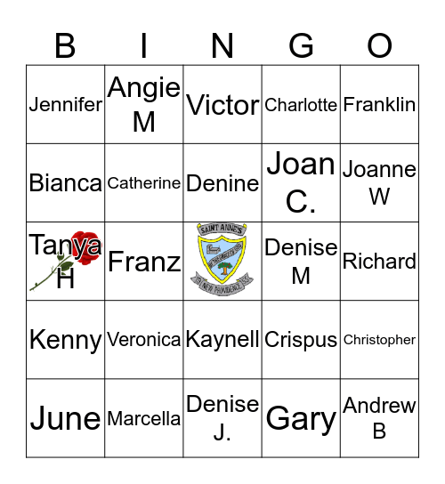 Blues Waves Class of '81 Bingo Card