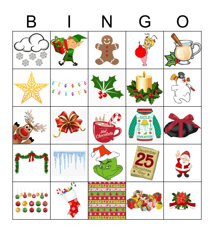 Christmas Bingo Card