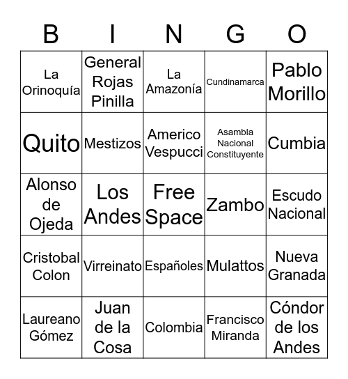 Bingo Card