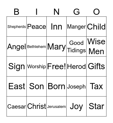 Christmas Story Bingo Card