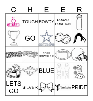 COWGIRLS BINGO Card