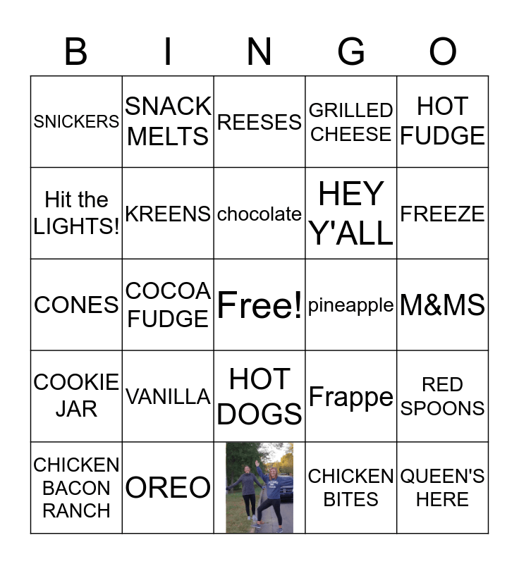 DAIRY QUEEN CHRISTMAS Bingo Card