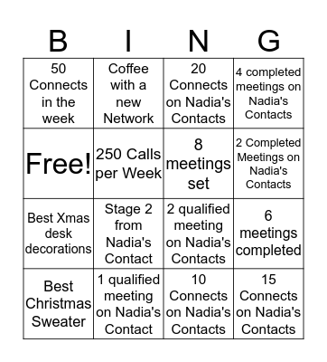 BINGO SPIFF Bingo Card