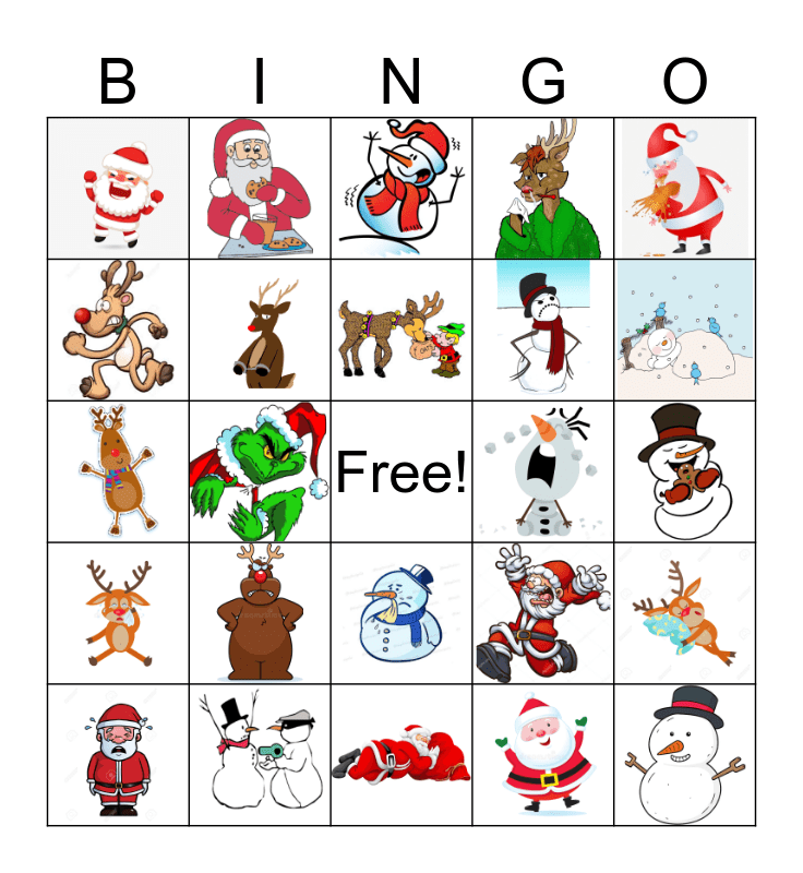 Christmas Bingo Card