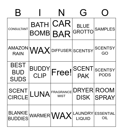 How to play scentsy bingo