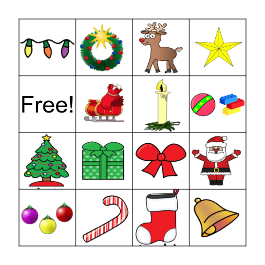 Christmas Bingo Card