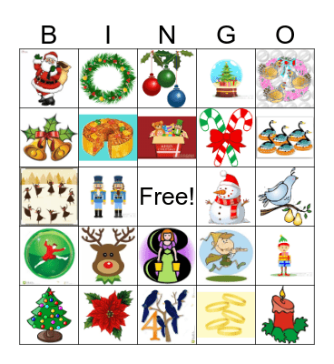 HOLIDAY Bingo Card