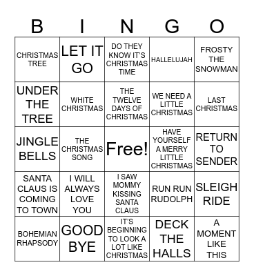 Festive SESH Bingo Card