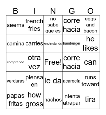 Winston Bingo Card