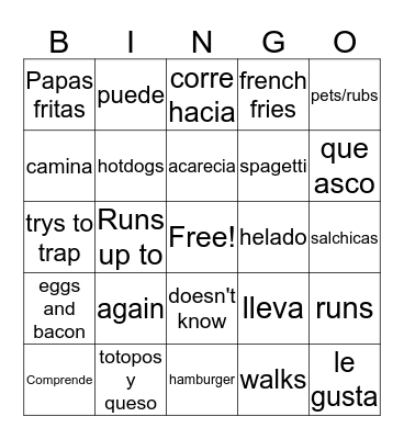 Winston Bingo Card