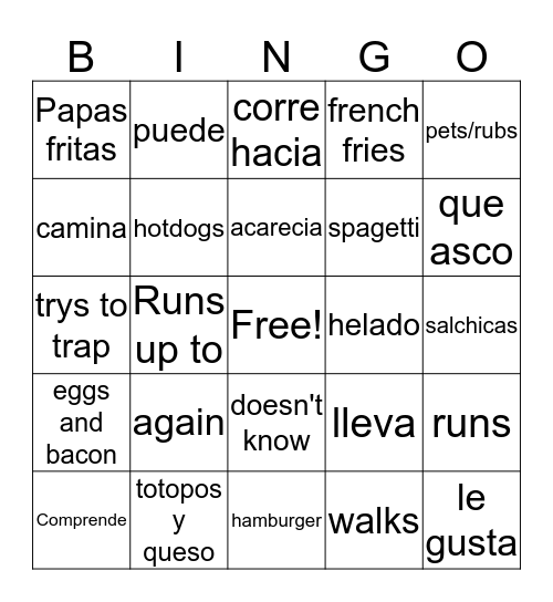 Winston Bingo Card